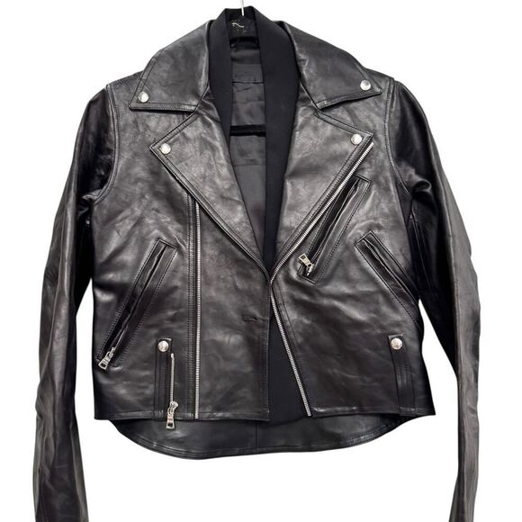 RTA Saige leather biker jacket - Size XS - NWT - Picture 6 of 8